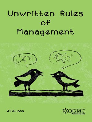cover image of Unwritten Rules of Management
